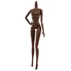 Doll Accessories Dark Chocolate 1/6 11 Jointed DIY Movable Nude Naked Doll Body For 11.5" Doll DIY Body Dolls Accessories High Quality Toys 230309
