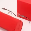 56% OFF Sunglasses 2023 new leopard head frameless for men and womenKajia New