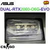 ASUS Dual Geforce RTX2060 06G EVO RTX 2060 012G GRATH CARDS GDDR6 6GB 192bit 12GB GPU Desktop Motherboard Placa de Vdeo New