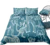 Ensembles de literie Leopard Set Animal Lit Lit Wild Life Duvet Cover Zoo Liberts Kids Teens Home Textile Microfibre