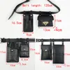 Waist Bags 2 Piece Women's Belt Luxury Designer Tactical Female Leather Flap Fanny Pack Shoulder Crossbody Chest Purse 230310