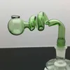 Rury palenia Kolor spiralny S Glass Glass Bongs Bongs Burner Glass Water Rure Ribs