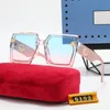 2023 Vintage Square Okulary przeciwsłoneczne męskie i damskie luksusowe marki projektant Duże okulary przeciwsłoneczne Unisex pop ton okulary