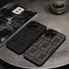 الحالات الهاتفية الجميلة iPhone 15 14 13 12 11 Pro Max Designer Brandf Leather Pres