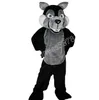 Hot Sales Black Fierce Wolf Mascot Costumes Cartoon Elk Character Dress Suits Carnival Adults Storlek Julfödelsedagsfest Halloween Outdoor Outfit Suit