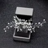 Brudhuvudstycken Rhinestone Brides Hårkammar Party Prom Hair Accessories Wedding Hair Smycken Fashion Tiaras för kvinnors huvudstycken