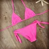 One-Pieces 4 Color Brand 2021 Summer Girls Swimwear Soild Baby Kids Swimwear Biquini Infantil Swimsuits Falbala Bikini Girl For 6-14years W0310