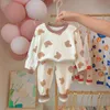 Pękama Autumn Cotton Suit Boys and Girls Długie rękawowe Ubrania Ubrania Dzieci Pękamie Ubrania domowe Pajama Zestaw dla dziewcząt Ropa de Dormir 230310