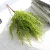 Decorative Flowers 1Pc Simulated Leaves Handfeel Fern Leaf Imitation Micro Landscape Export Indoor Plant Wall Artificial Flower