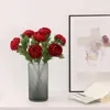 Dekorativa blommor Simulering Flower Eco-Friendly Fadeless 5 Färger Artificial Chrysanthemum For Home