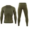 Mens Tracksuits Winter Warm Tight Tactical Thermal Underwear Set Outdoor Function Breattable Training Cycling Thermo Long Johns 230310