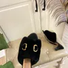 2023 designer slippers spring and summer fashion high heels mink fur fabric novel sexy fashion all-match height 5.5 cm