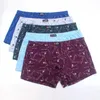 Unterhosen 6 teile/los Männer Unterwäsche Boxer Shorts Baumwolle Plus Größe Lose Atmungsaktive Mid-Taille Druck Sexy Männer Mittleren Alters Shorts 230310