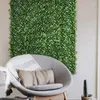 Decoratieve bloemen 2x hekwanddecoratie kunstmatige groene bladeren kunnen het privacyscherm van de privacy strekken