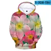 Men's Hoodies Colorful Floral Clothes Hooded Sweatshirt 3D Printed Fashion Cool Super Dalian Hoodie Casual Hip Hop Top Full Solid