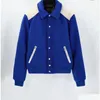 Jackets masculinos Designer de designer de roupas de casacos letras azuis Borno