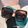 Solglasögon designer 2023 ny stil med fyrkantig glitterrosa ram högklassig solglasögon mode net röda tidvatten 5yi4
