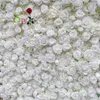 装飾的な花SPRカスタム3Dアイボリーフラワーウォールウェディング人工シルクローズフラワーウォールパネルの背景