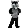 Hot Sales Black Fierce Wolf Mascot Costumes Cartoon Elk Character Dress Suits Carnival Adults Storlek Julfödelsedagsfest Halloween Outdoor Outfit Suit