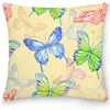 Kudde 45 45 cm Case Polyester Square Cover Kast Kontorssoffa Butterfly Pillows Funda CoJines 45x45