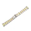 Carlywet 13 17 19 20 mm 316L roestvrij staal tweekleurige roségouden zilveren horloge band band strap oester armband voor dategijsten295w