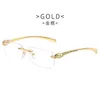 Designer Men's and Women's Beach Par Solglasögon 20% rabatt på Leopard Metal Head Small Box Fashion Optical GlassSskajia