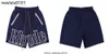 Shorts pour hommes du printemps 2023 Nouvelle marque de mode Rhude Alphabet Print Casual Trawstring Sports Short