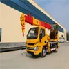 Multi-functional truck-mounted lifting and transportation vehicle of small truck crane directly operated by the manufacturer