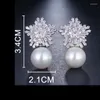 Stud -oorbellen 2023 Elegante zirkoonster voor vrouwen sierlijke dagelijkse kubieke zircona schattig meisje oorrang vrouwelijk feest bruiloft sieraden