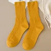 Women Socks 1 Pair Women's Japanese Fashion Solid Color Tube Harajuku High Quality Autumn Winter Woman Casual Sock