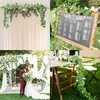 Fleurs décoratives 2m feuille artificielle guirlande plantes vigne faux feuillage fait à la main pour la décoration de la maison décoration de mariage bricolage couronne jardin