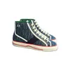 Designer high top canvas Donna Scarpe da tennis uomo 1977 scarpe di tela Strisce Web verdi e rosse Suola in gomma Cotone elasticizzato Sneaker bassa con scatola taglia 35-44