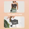 Women's Tanks Lady Sexy Corset Bras Laced Steel Ring Cropped Top Black Bustier Chest Shaping For Women Unique