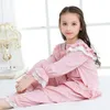 Pajamas est Girls Pajama Juego de niños Pajamas de tela de algodón de algodón de algodón Camiseta Linda Princesa Nevera Retro Duerme Sleepwear Y1254 230310