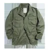 Mäns jackor Maden M65 Jackor för män Army Green Oversize Denim Jacket Militär vintage Casual Windbreaker Solid Coat Clotho Retro Loose 230310