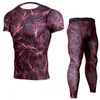 Männer Trainingsanzüge Kompression Sportswear Anzüge Gym Strumpfhosen Trainingskleidung Training Jogging Sport Set Laufen Rashguard TrainingsanzugMe