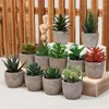 Fleurs décoratives 1 pc plantes artificielles bonsaï petit Pot d'arbre simulé faux bureau Table en Pot ornements maison jardin décoration