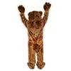 Costumi mascotte Brown Power Bear di alta qualità Simulazione Personaggio dei cartoni animati Anime Tema Adulti Taglia Natale Pubblicità esterna Vestito per uomo Donna