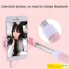 Mini Wireless Bluetooth Selfie Stick with Remote Control and mirror Portable Selfie Monopod