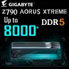 La carte mère Gigabyte Z790 AORUS XTREME prend en charge le processeur Intel Core 13e et 12e génération DDR5 128 Go 8000 (OC) MHz RAM E-ATX carte mère nouveau