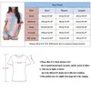 Camisetas femininas camisetas tampeiras tie-dye para mulheres blusas mujer de moda feminino verão impressão listrada casual o pescoço de manga curta camisa de manga curta