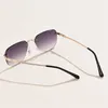 Designer Herren- und Damen-Strandpaar-Sonnenbrillen 20 % Rabatt auf randlose Männer-Frauen-Mode-Großhandel-Brillen-Oval-Weinlese-stilvolle fahrende Sonnenbrillen-Sonnenbrillen S21112Kajia