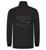 Tuta da corsa di Formula Uno F1 Team 2023 maglione con cappuccio mezza cerniera maglione sportivo da uomo può essere personalizzato.