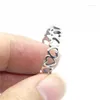 Anéis de casamento Mulheres 925 Silver Ring Mini Cool Lover Heart Top Quality Ladies