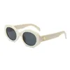 أزياء النظارات الشمسية مصمم رجل امرأة أزياء نظارات الرجال نساء للجنسين العلامة التجارية UV400 نظارات شاطئ الاستقطاب أسود أبيض أبيض هدية