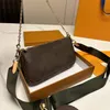 Multi Pochette Cross Body Akcesoria torebki Projektanci Crossbody Torba Portfel zakupów luksusowe portfele torebki torebki torebki unisex trzyczęściowe torby na ramię