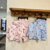 Pyjamas Spring herfst Cartoon Bear katoenen pyjama-sets voor jongens en meisjes kinderen all-match casual soft shirt en broek 2 stks sets 230310