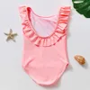 One-Pieces 3 ~ 16 ans enfant en bas âge bébé filles maillots de bain arc-en-ciel paillettes filles maillot de bain haute qualité filles natation tenue enfants vêtements de plage W0310