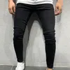 Pantalons pour hommes Pantalons en jean Taille moyenne Tempérament Streetwear Rise Pockets Jeans Hommes Pour l'extérieur