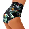 Women's Swimwear 2XL High Waist Swimsuits Floral Sexy Bikini Bottoms Women Summer Bathing Sport Beach Briefs Elastic Swimming Shorts 2023